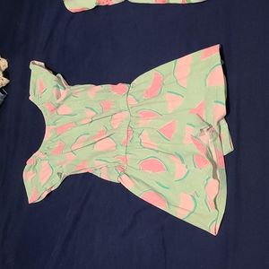 Watermelon Romper with elastic waist size 4